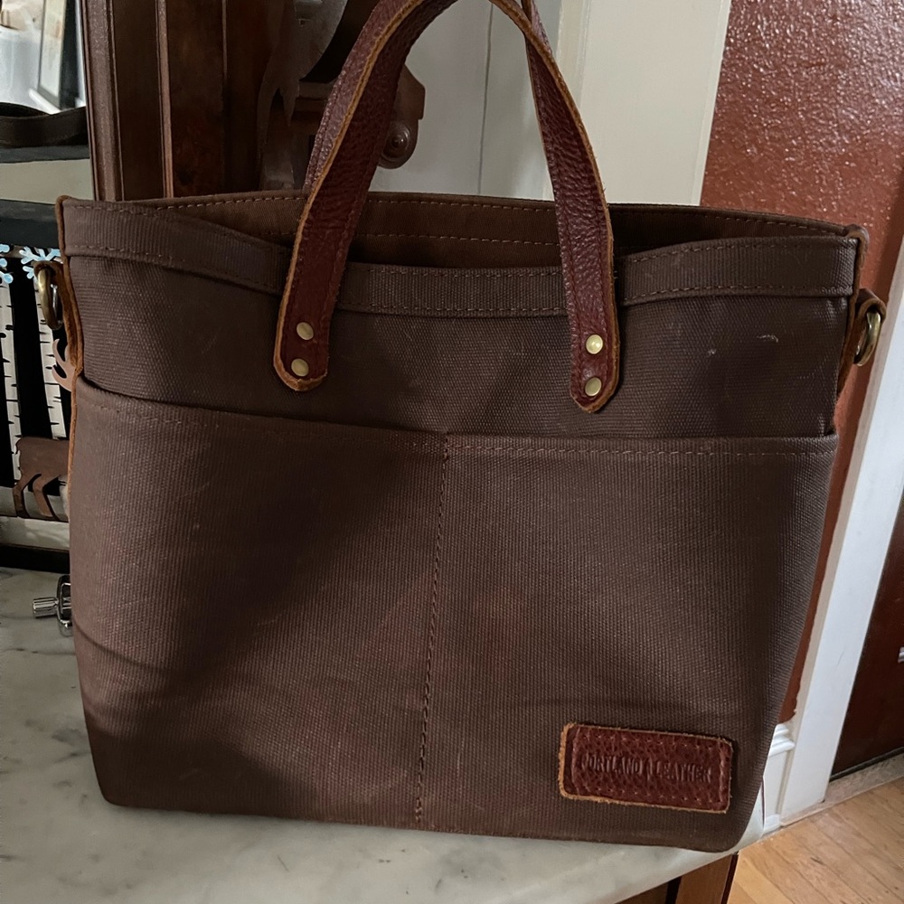 Portland Leather Goods Canvas Crossbody Bag